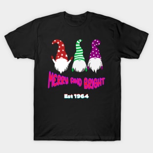 Christmas gnomes standing next to each other T-Shirt